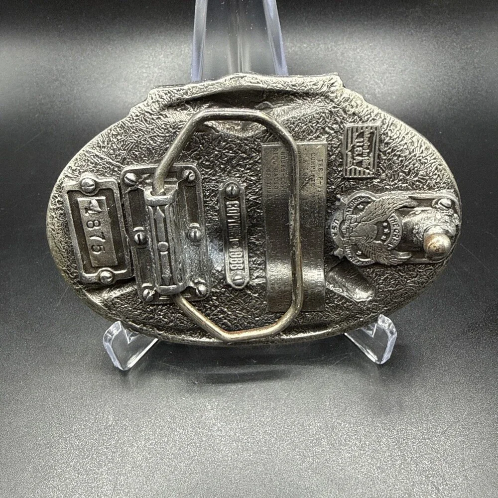 Vintage McDonnell Douglas F-15 Eagle Fighter Jet Belt Buckle Made in USA 1988